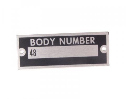 Dennis Carpenter Body Number Plate - 1935 Ford Car   48-14002