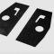 Detroit Muscle Technologies Dodge Truck 68-71 D & W Series Shock Tower Splash Shields Seels TRK6871SS20