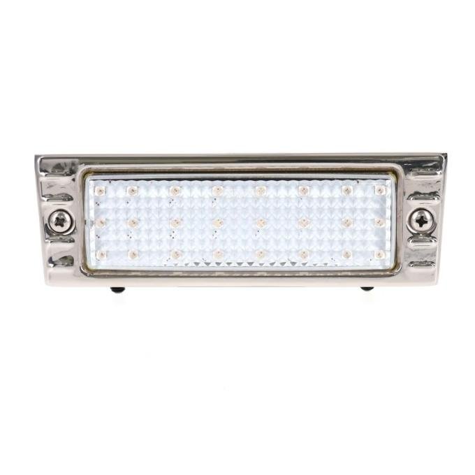 AMD Park Lamp Assembly, LED, Clear, Stainless Bezel, 47-53 Chevy Truck Suburban X137-4047-1DS