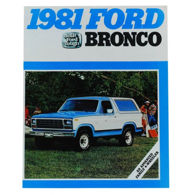 Dennis Carpenter Sales Brochure - Bronco - 1981 Ford Bronco BR-8130