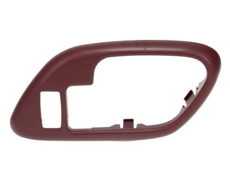 AMD Front Door Handle Bezel, with Power Door Lock Hole, RH, Red, 95-00 Chevy GMC C/K OBS Pickup Truck SUV X540-4095-3REDR