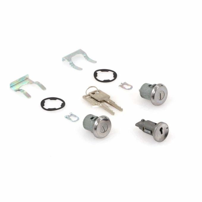 AMD Ignition-Door Lock Cylinder Set, 69-72 Chevy GMC CK Truck X462-4069-3S