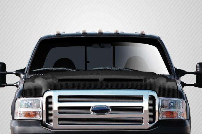 Extreme Dimensions 1999-2007 Ford Super Duty Carbon Creations CVX Carbon Fiber Hood 112328