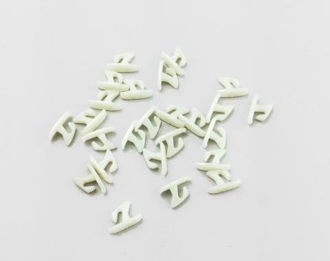 Detroit Muscle Technologies Mopar Chrysler Dodge Plymouth 66 & UP A B C E Body Door Weatherstrip Clips 25pcs CHR2664040-25