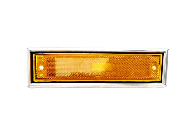 AMD Front Side Marker, with Chrome Trim, LH, 81-91 Chevy GMC Pickup Truck Blazer Jimmy Suburban X240-4081-1L