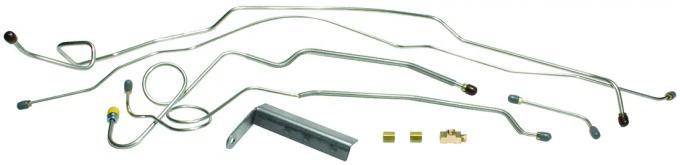 Classic Performance Front Brake Disc Brake Line Conversion Kit, Original Material, Power Brakes, 1967-70 C10 6770FLK-OM