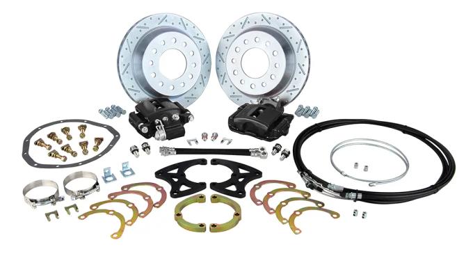 Classic Performance 12" Big Brake Rear Disc Brake Wheel Kit with External E-Brakes for 67-70 Chevy 1/2 Ton Truck 6770RWBK-6-P12