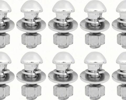AMD Bumper Bolt Set, Chrome, Front or Rear 47-66 Chevy GMC Truck K-K219