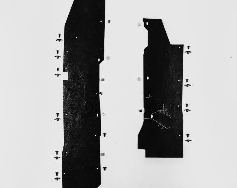 Detroit Muscle Technologies Dodge Truck Ram 81-89 D & W Series Frame Rail Splash Shields Seals & CLIPS TRK8189SS20