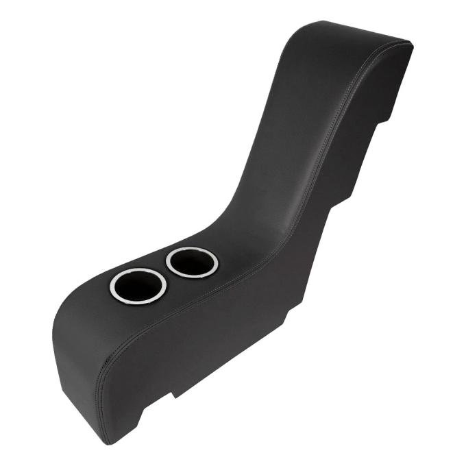 TMI Molded Waterfall Console, 1955-59 Chevrolet/GMC Truck, Black Madrid Vinyl W/Black Stitch 25-83005-2295-BKS