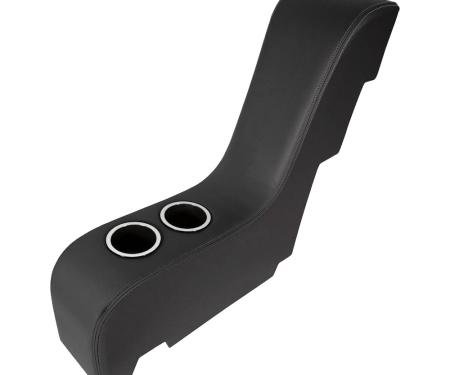 TMI Molded Waterfall Console, 1955-59 Chevrolet/GMC Truck, Black Madrid Vinyl W/Black Stitch 25-83005-2295-BKS