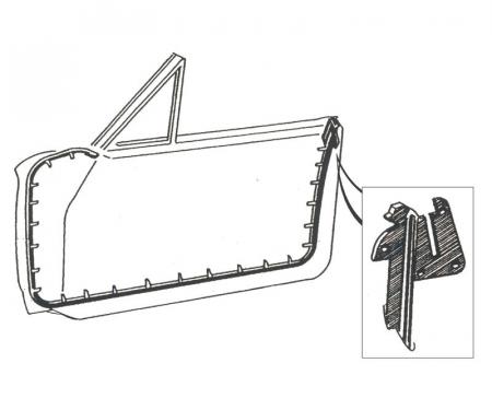 Dennis Carpenter Door Seal Kit - Hardtop & Convertible - 1965-68 Ford Galaxie C5AZ-6320530-PR