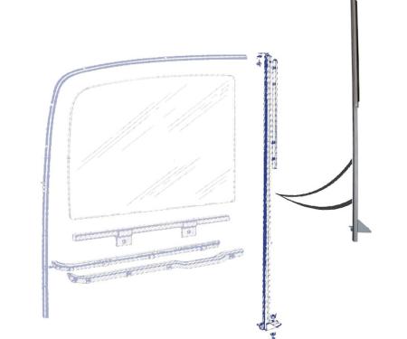 Dennis Carpenter Division Bar Assembly - 1948-52 Ford Truck 7C-8122297-CA