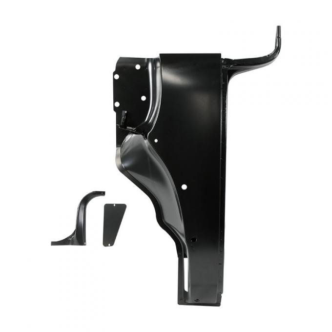 Dennis Carpenter Door Pillar & Cowl Panel Assembly w/Brace - Left - 1953-56 Ford Truck B5C-8102043