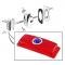 Dennis Carpenter Taillight Lens - w/Blue Dot - 1948-56 Ford Truck, 1941 Ford Car 11A-13450-BD