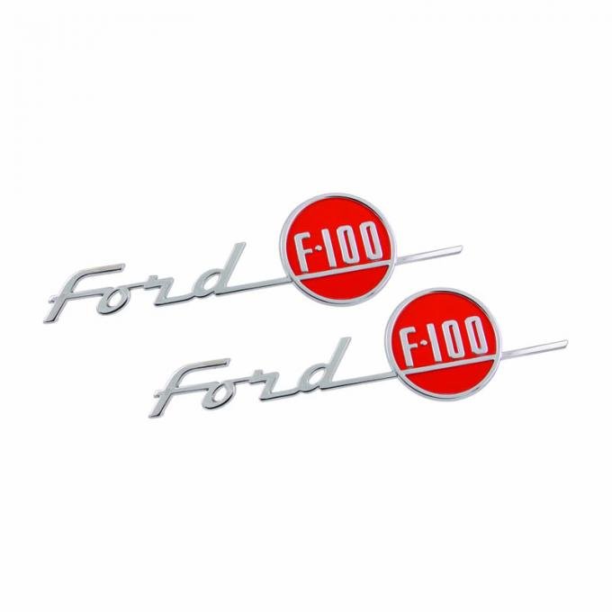 Dennis Carpenter Name Plate - F100 - Hood Side - 1955 Ford Truck B5C-16721-PR