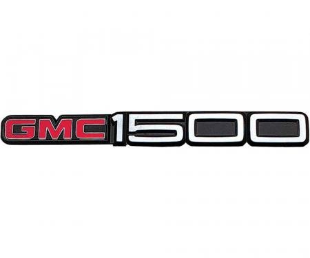 1988-99 GMC Truck with Body Side Molding "GMC 1500" Front Door Emblem