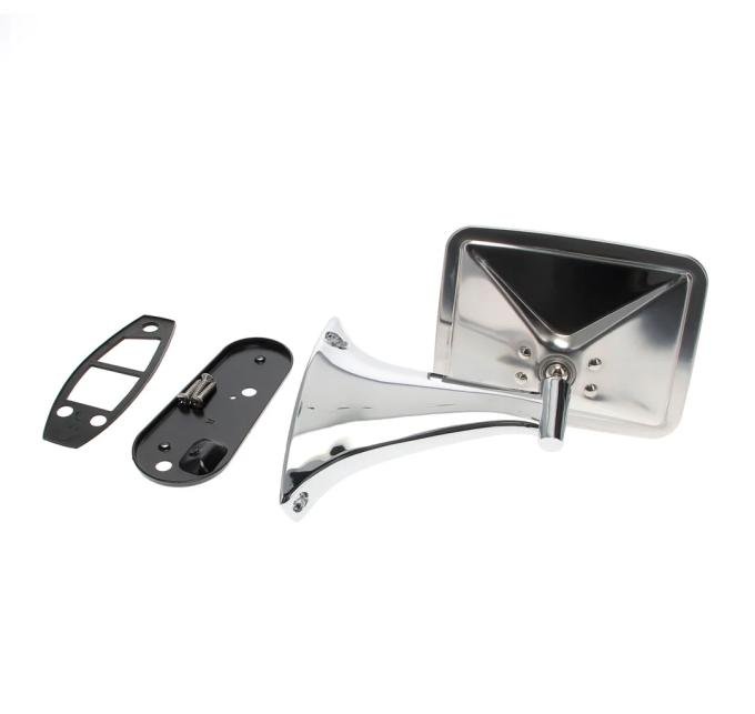 AMD Outside Rear View Mirror Kit, Stainless, LH, 70-72 Chevy GMC C/K Pickup Truck Blazer Jimmy Suburban X570-4070-LS