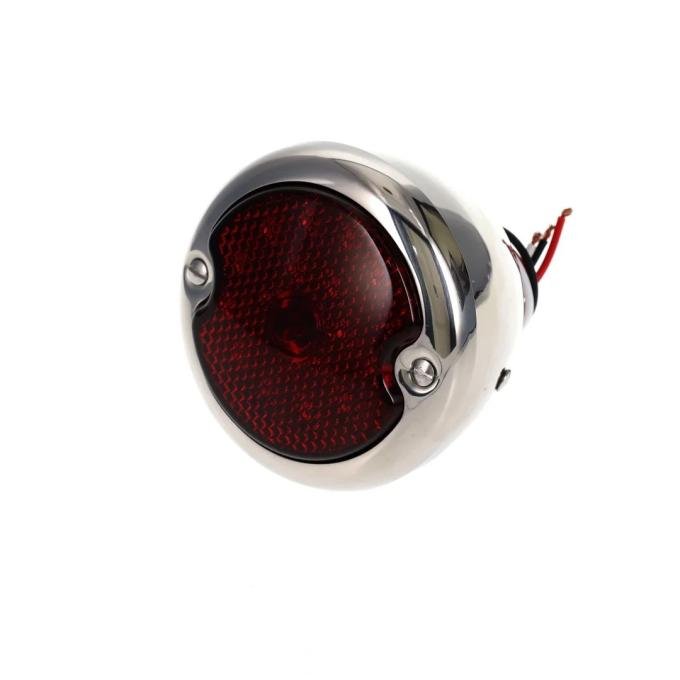 AMD Tail Light Assembly, Red Lens, 19 Red LED, Stainless Housing, 12 Volt, LH, 48-52 Ford F1 F2 Truck X950-4548-1DSL