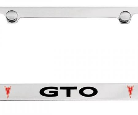 GTO Chrome Elite License Frame, GTO, Dual Logo