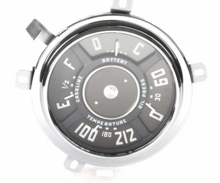 AMD Gauge Cluster Assembly, 12-Volt V8, 49-50 Chevy Truck X474-4049-AS