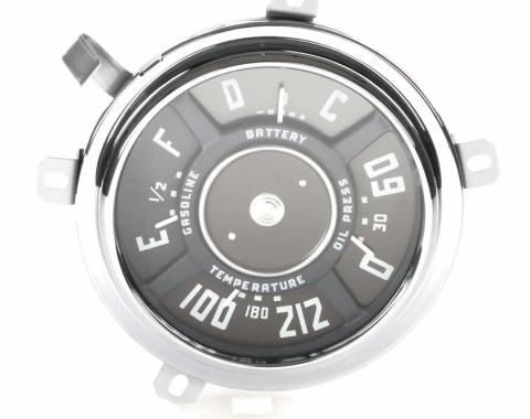 AMD Gauge Cluster Assembly, 12-Volt V8, 49-50 Chevy Truck X474-4049-AS