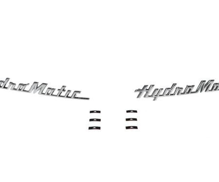 AMD Door Emblems, HydraMatic, Pair, 57 Chevy Pickup Truck Suburban X999-4057-51P