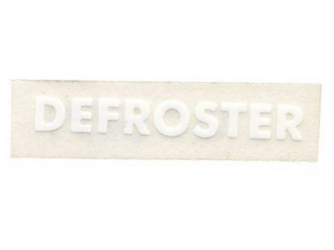 Chevy Defroster On/Off Decal, 1949-1954