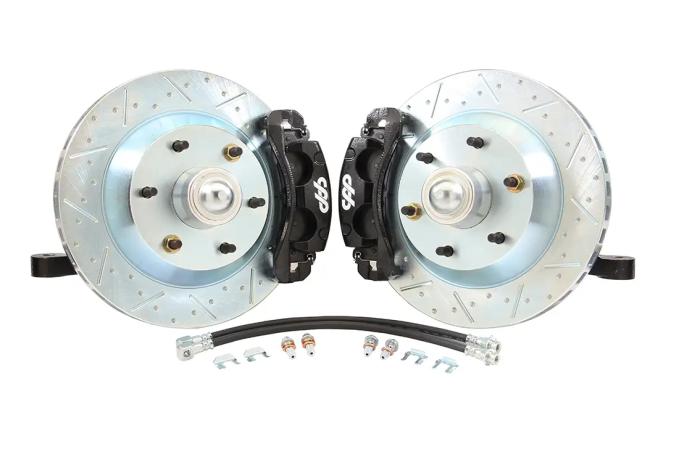 Classic Performance 13" Front Big Brake Kit with 2.5" Modular Drop Spindles and Black Calipers for 73-87 Chevy 1/2 Ton Truck 6x5.5 7387SWBK-65213
