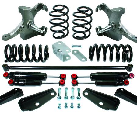 Classic Performance C10 Lowering Kit W/Spindles, 63-70 C10, 1" Front Springs/Shocks, 5" Rear Springs/Shocks, 2.5" Drop Spindle 6370BDK