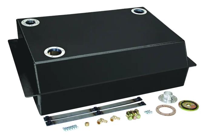 Classic Performance 20 Gal Black Carbureted & Fuel Injection Ready Aluminum Fuel Tank, 1963-72 C10 6372AGT-20BFHB