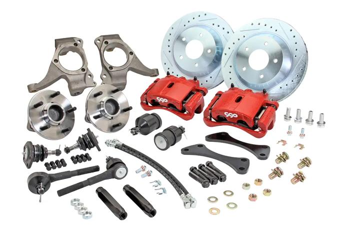 Classic Performance 1963-70 C10 5 Lug 13" Big Brake Front Disc kit W/Modular X-10 Spindles 6370SWBK-X10-5R