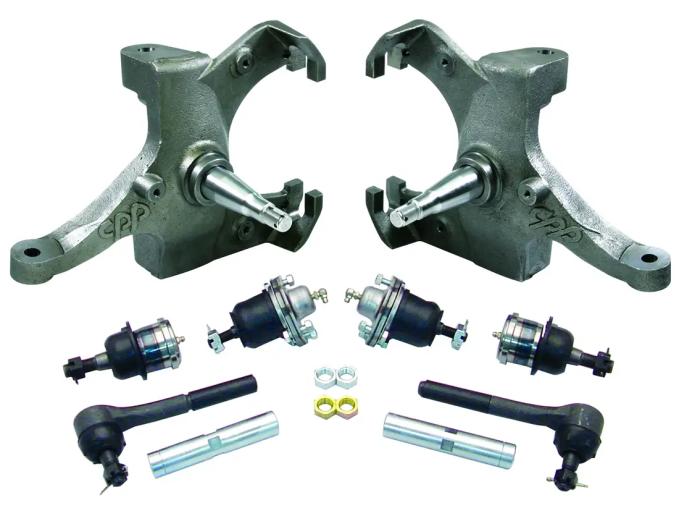 Classic Performance 1963-70 C10 2.5" Drop Spindles with Ball Joint and Tie Rods 6370DSK