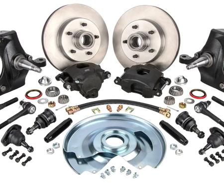 Classic Performance Front Disc Brake Kit with 2.5" Drop Spindles with Ball Joints, Tie Rods & Sleeves, 1963-70 C10 6370SWBK-5D