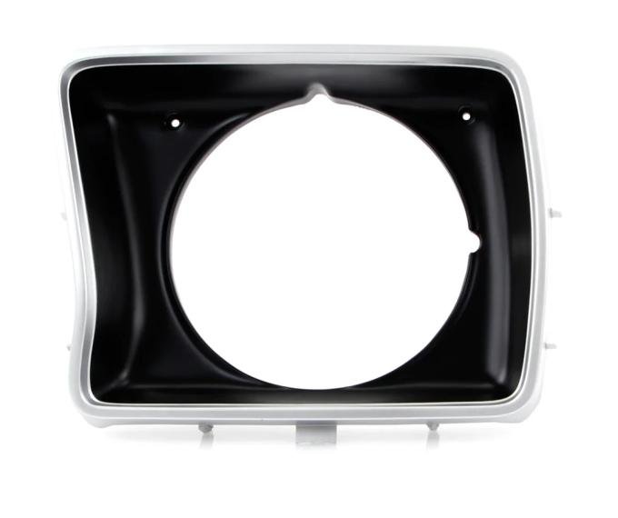 AMD Headlight Bezel, Silver/Black, Round, LH, 78-79 F100 F150 F250 Bronco X145-4578-2L