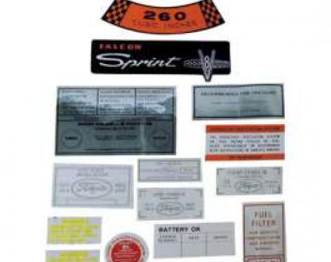 Decal Kit, 289 CID - AC, Ranchero, 1968