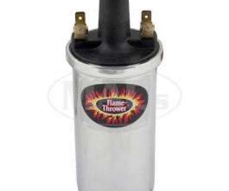 Flame Thrower II Ignition Coil - 6 or 12 Volt - Chrome - V8