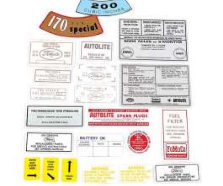 Decal Kit - 170 and 200 6 cylinder - 16 Pieces