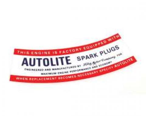 Air Cleaner Decal - Autolite Spark Plugs