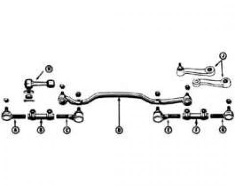 72/79 Ranchero/Torino Idler Arm PS