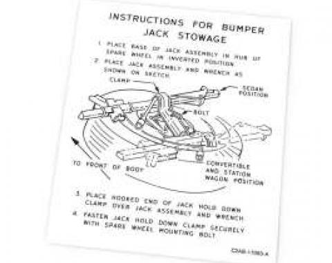 Jack Instructions Decal - C2AB-17093-A