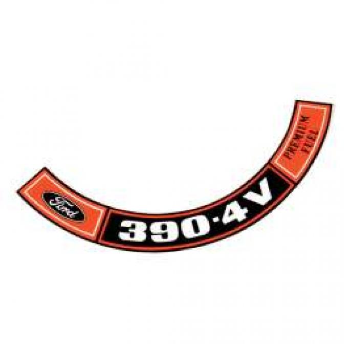 Air Cleaner Decal - 390-4V Premium Fuel