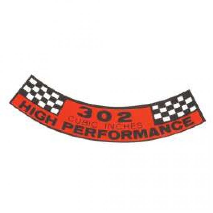 Air Cleaner Decal - 302 High Performance