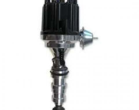 Billet Vacuum Advance Distributor 351W-Black Cap