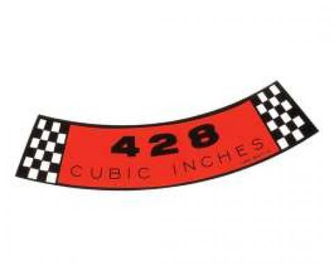 Air Cleaner Decal - 428 Cubic Inches