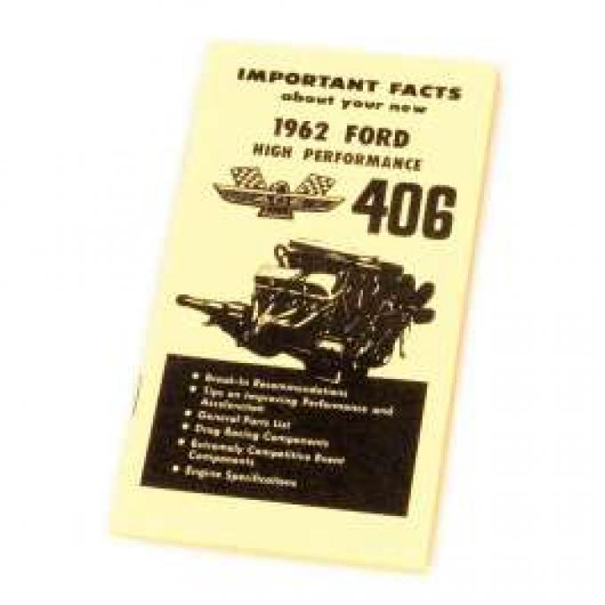 Ford High Performance Owner's Manual Supplement - 10 Pages