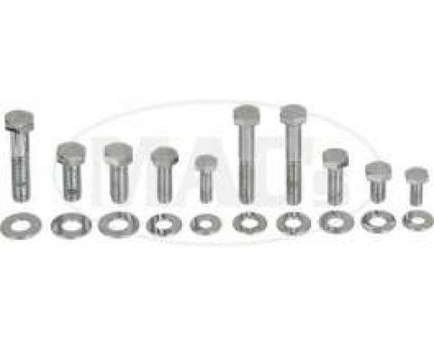 Engine Hardware Kit (Small Block, Standard Exhaust, Chrome)