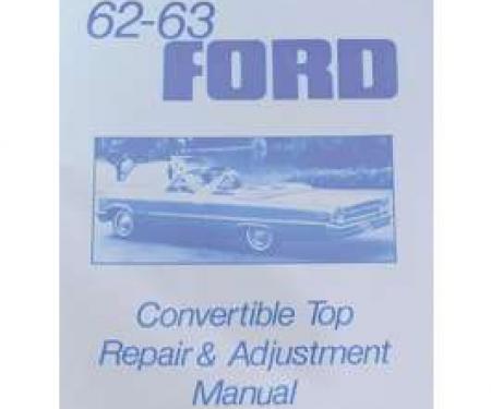 Ford Convertible Top Repair Adjustment Manual - 7 Pages