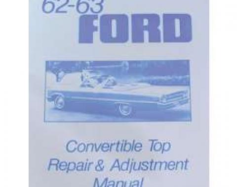 Ford Convertible Top Repair Adjustment Manual - 7 Pages