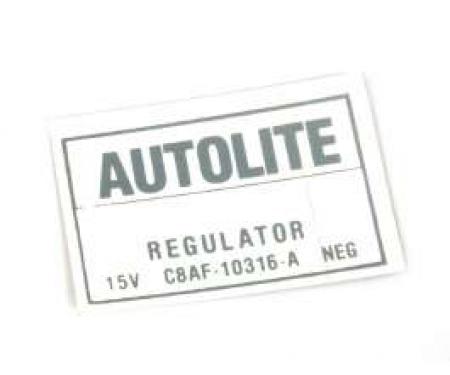 Voltage Regulator Decal
